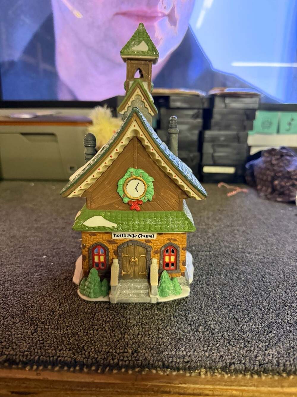 Department 56 North Pole Series North Pole Chapel 1993 Lighted Building